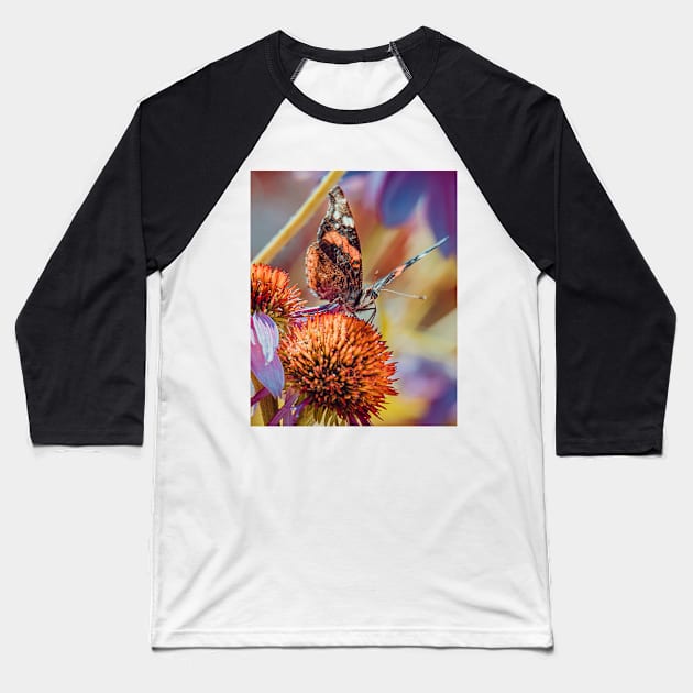 Lovely Monarch Butterfly Photograph Baseball T-Shirt by love-fi